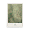 Map of DISH, Texas, 12 x 18 inch unframed archival matte print