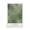 Map of Dodd City, Texas, 12 x 18 inch unframed archival matte print