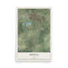 Map of Donna, Texas, 12 x 18 inch unframed archival matte print