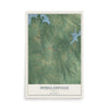 Map of Douglassville, Texas, 12 x 18 inch unframed archival matte print