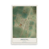 Map of Driscoll, Texas, 12 x 18 inch unframed archival matte print