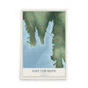 Map of East Tawakoni, Texas, 12 x 18 inch unframed archival matte print