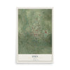 Map of Eden, Texas, 12 x 18 inch unframed archival matte print