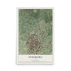 Map of Edinburg, Texas, 12 x 18 inch unframed archival matte print