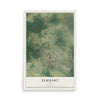 Map of Elkhart, Texas, 12 x 18 inch unframed archival matte print