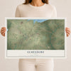 Map of Elmendorf, Texas, 12 x 18 inch unframed archival matte print