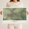 Map of Everman, Texas, 12 x 18 inch unframed archival matte print