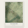Falconaire, Texas map print, the full design