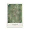 Map of Falfurrias, Texas, 12 x 18 inch unframed archival matte print