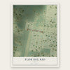 Flor del Rio, Texas map print, the full design