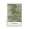 Map of Forest Hill, Texas, 12 x 18 inch unframed archival matte print