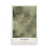 Map of Franklin, Texas, 12 x 18 inch unframed archival matte print