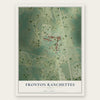 Fronton Ranchettes, Texas map print, the full design