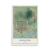Map of Galena Park, Texas, 12 x 18 inch unframed archival matte print