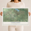 Map of Garden Ridge, Texas, 12 x 18 inch unframed archival matte print
