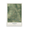 Map of Gholson, Texas, 12 x 18 inch unframed archival matte print
