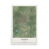 Map of Gilmer, Texas, 12 x 18 inch unframed archival matte print