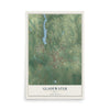 Map of Gladewater, Texas, 12 x 18 inch unframed archival matte print