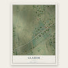 Glazier, Texas map print, the full design