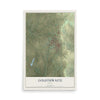 Map of Goldthwaite, Texas, 12 x 18 inch unframed archival matte print