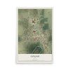 Map of Goliad, Texas, 12 x 18 inch unframed archival matte print