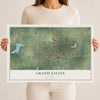 Map of Grand Saline, Texas, 12 x 18 inch unframed archival matte print