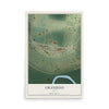 Map of Granjeno, Texas, 12 x 18 inch unframed archival matte print