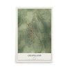 Map of Grapeland, Texas, 12 x 18 inch unframed archival matte print