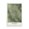 Map of Groesbeck, Texas, 12 x 18 inch unframed archival matte print
