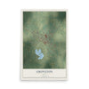Map of Groveton, Texas, 12 x 18 inch unframed archival matte print