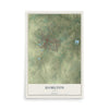 Map of Hamilton, Texas, 12 x 18 inch unframed archival matte print