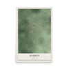 Map of Hardin, Texas, 12 x 18 inch unframed archival matte print