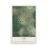 Map of Hart, Texas, 12 x 18 inch unframed archival matte print