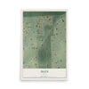 Map of Hays, Texas, 12 x 18 inch unframed archival matte print