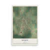 Map of Hearne, Texas, 12 x 18 inch unframed archival matte print