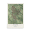 Map of Hewitt, Texas, 12 x 18 inch unframed archival matte print