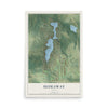 Map of Hideaway, Texas, 12 x 18 inch unframed archival matte print