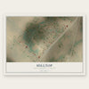 Hilltop, Frio County, Texas map print, the full design