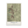 Map of Horizon City, Texas, 12 x 18 inch unframed archival matte print
