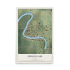 Map of Indian Lake, Texas, 12 x 18 inch unframed archival matte print