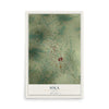 Map of Iola, Texas, 12 x 18 inch unframed archival matte print