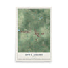Map of Iowa Colony, Texas, 12 x 18 inch unframed archival matte print