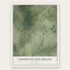 Jardin de San Julian, Texas map print, the full design