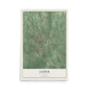 Map of Jasper, Texas, 12 x 18 inch unframed archival matte print