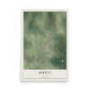 Map of Jewett, Texas, 12 x 18 inch unframed archival matte print