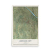 Map of Johnson City, Texas, 12 x 18 inch unframed archival matte print