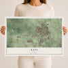 Map of Katy, Texas, 12 x 18 inch unframed archival matte print
