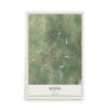 Map of Keene, Texas, 12 x 18 inch unframed archival matte print
