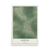 Map of Kountze, Texas, 12 x 18 inch unframed archival matte print