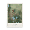 Map of La Joya, Texas, 12 x 18 inch unframed archival matte print